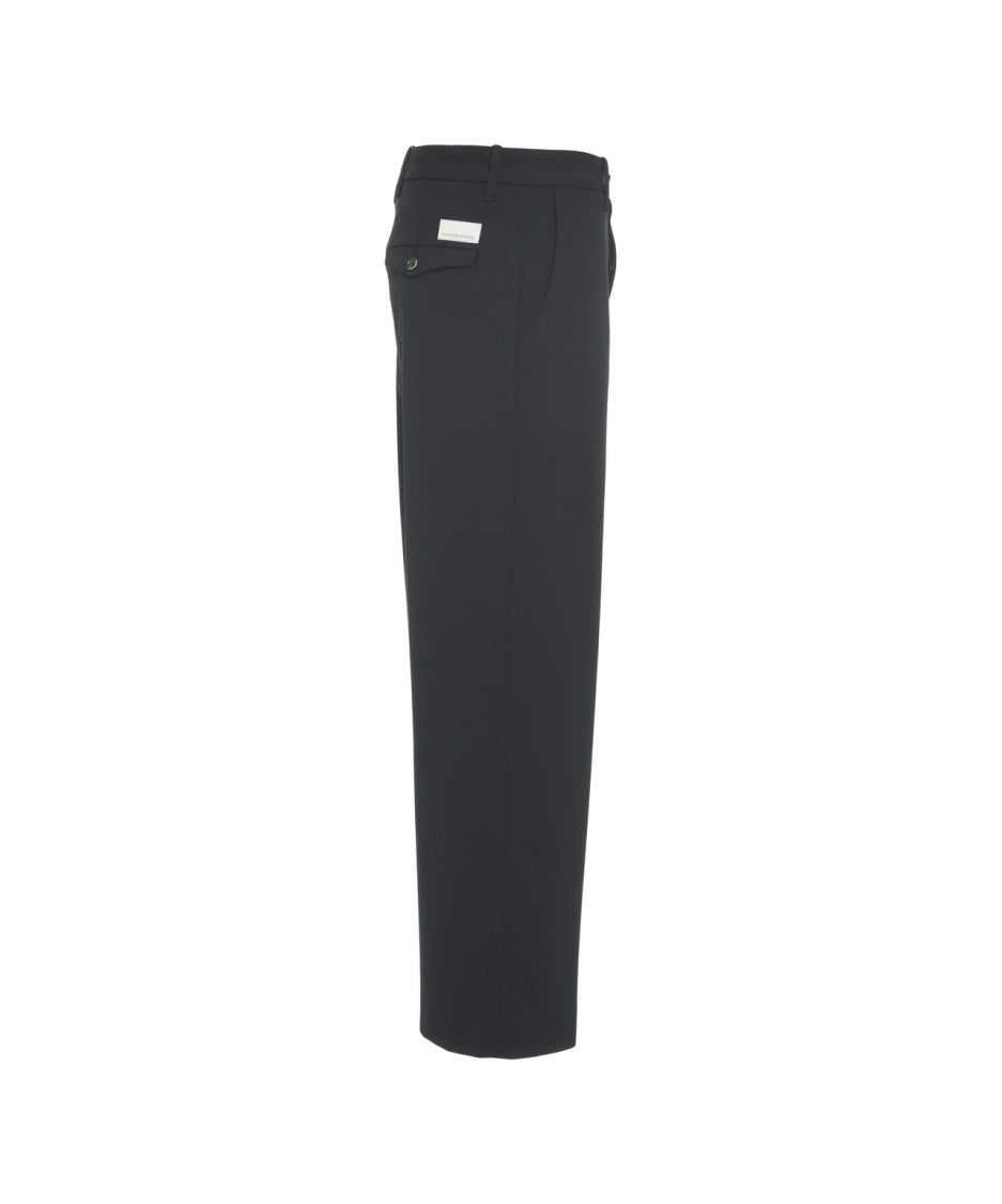 Nine In The Morning Baggy Trousers With Hidden Zip Closure And Minimalist Design