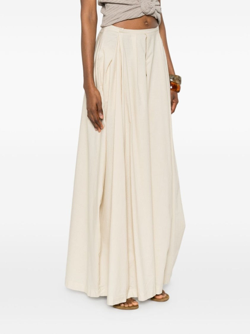Jucca Pleated High Waist Maxi Skirt
