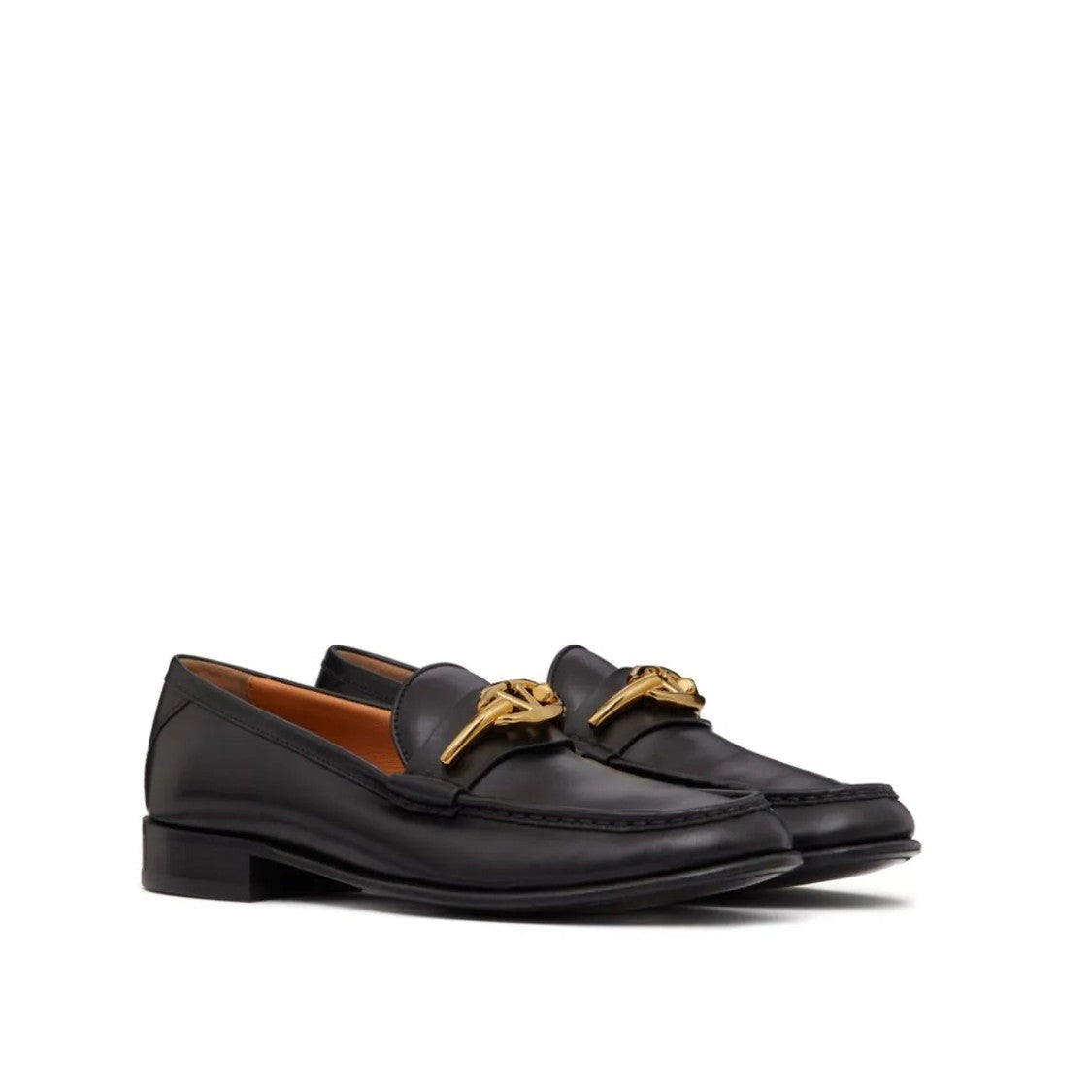 Valentino V-Logo Moon Leather Loafers