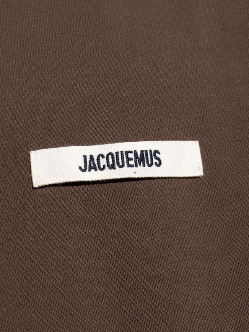 Jacquemus Relaxed Fit Brown Cotton Sweatshirt