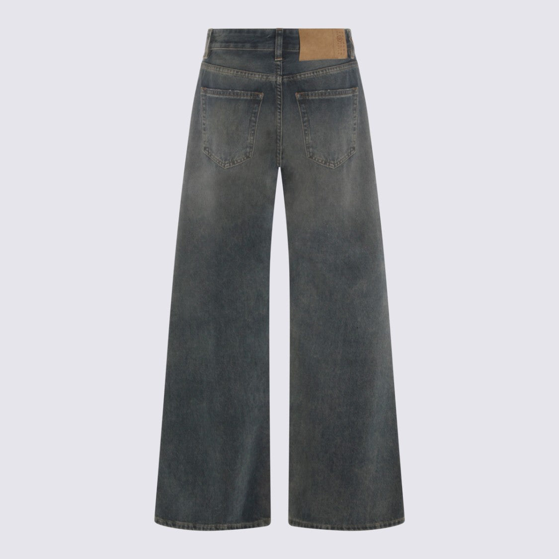 Mm6 By Maison Margiela High-Waisted Wide-Leg Jeans