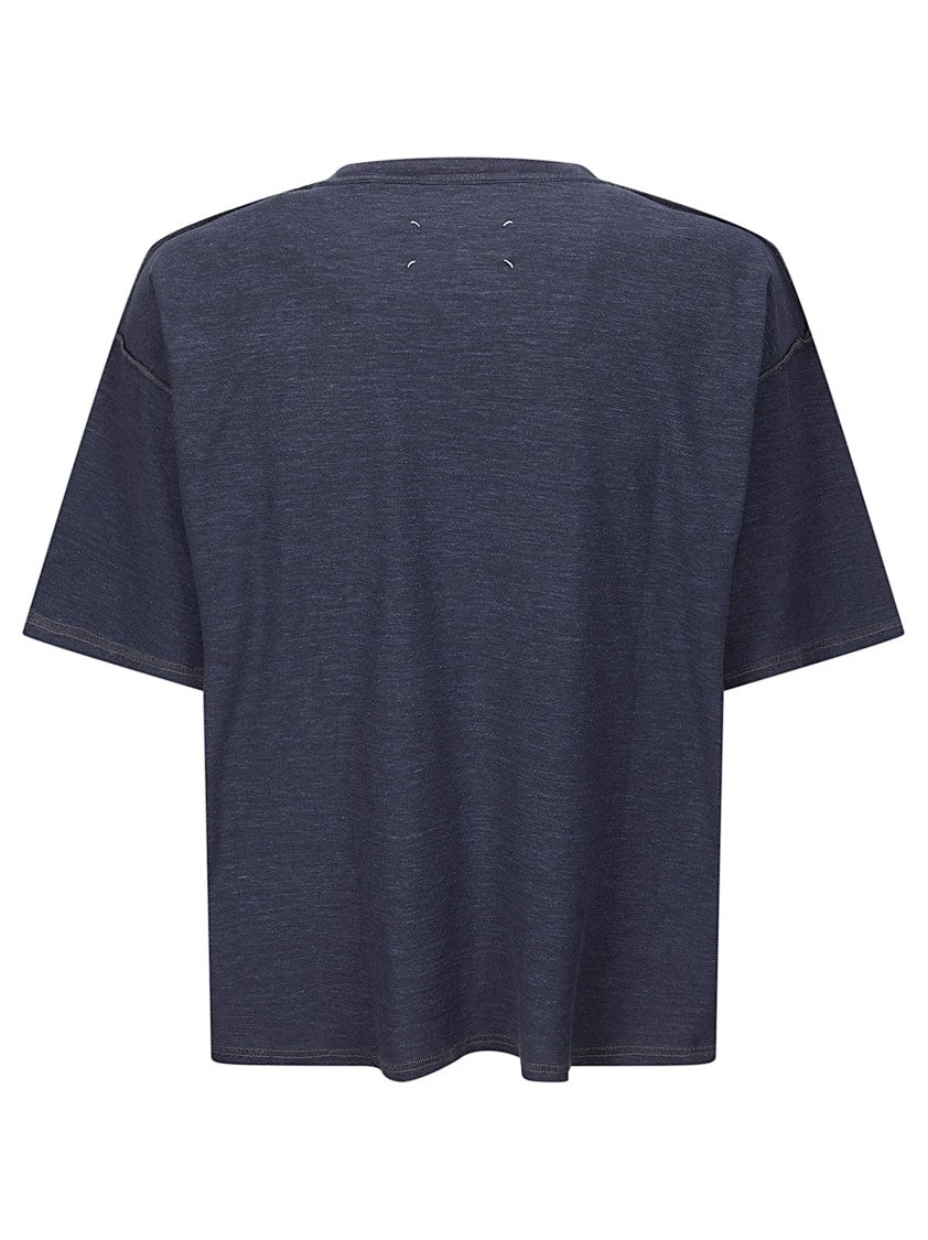 Maison Margiela Minimalist White T-Shirt With Classic Crew Neckline