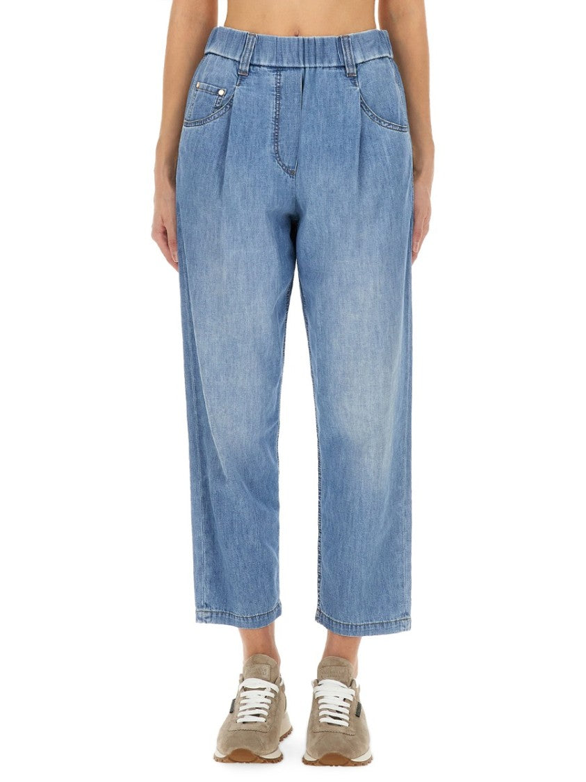 Brunello Cucinelli Five-Pocket Pants In Lightweight Denim