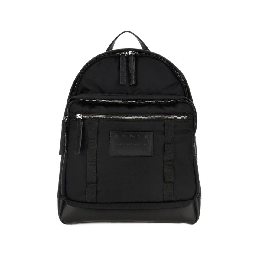 Hogan Lightweight Black Technical Fabric Backpack