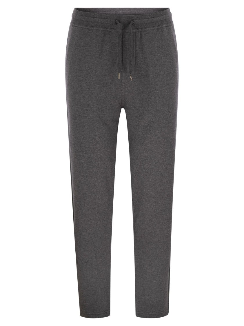 Brunello Cucinelli Techno Cotton Fleece Trousers