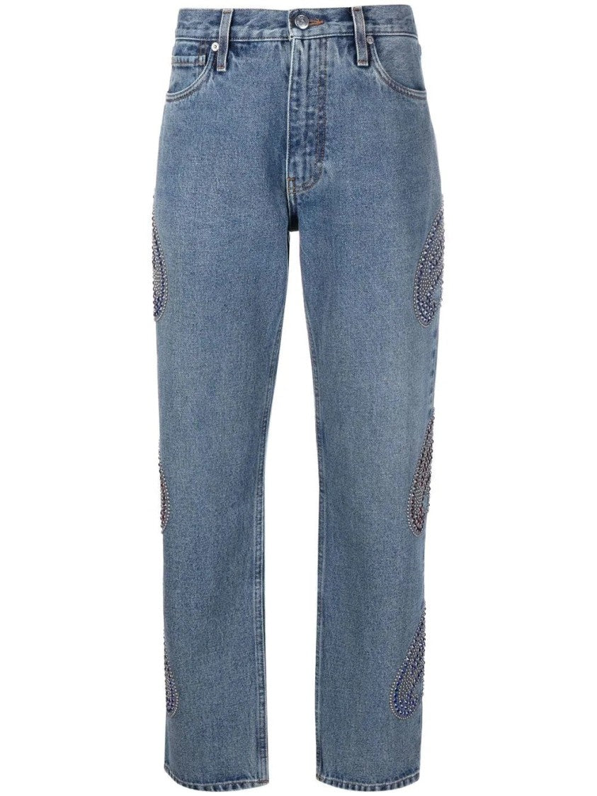 Etro Embellished Straight Jeans