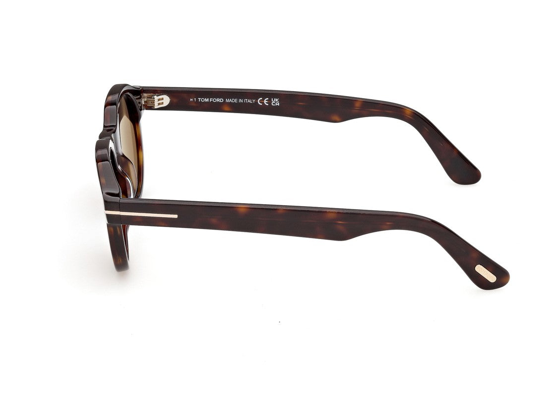 Tom Ford Ft1404 Tortoiseshell Metallic Accent Acetate Sunglasses