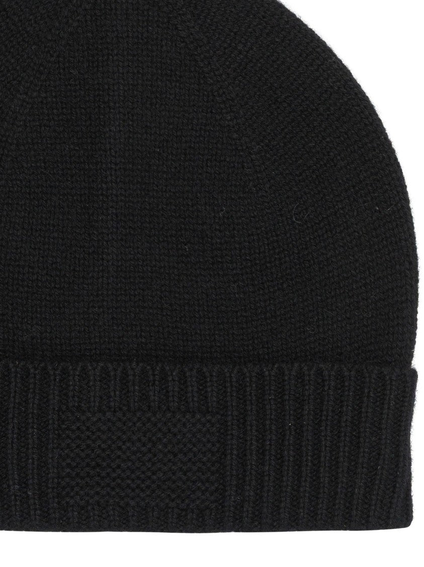 Guest In Residence Finely Knitted Black Cashmere Hat