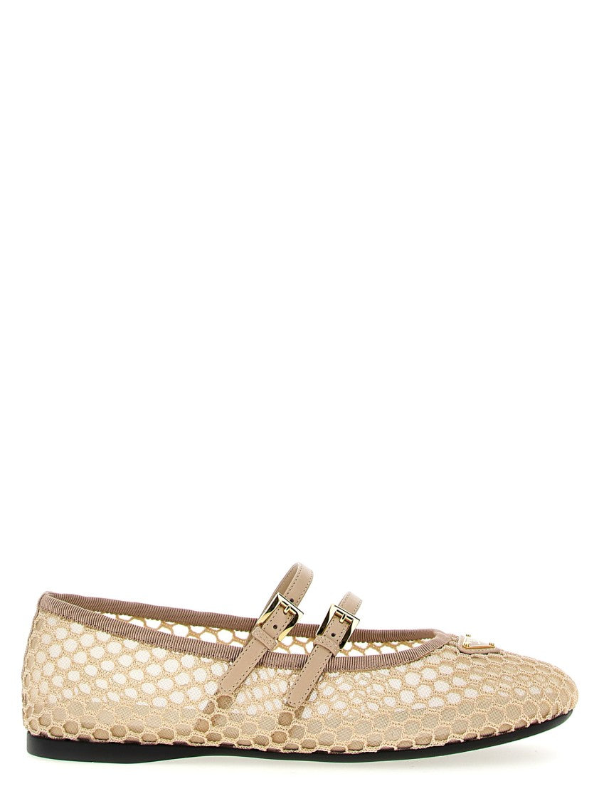 Prada Double Strap Ballet Flats