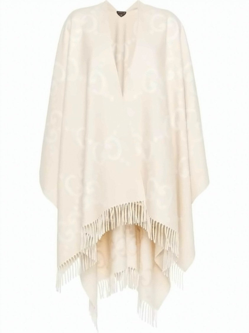 Gucci Reversible Jumbo Gg Cashmere Cape