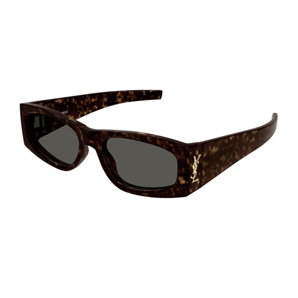 Saint Laurent Sl M140 Linea Monogram Cat-Eye Havana Acetate Sunglasses