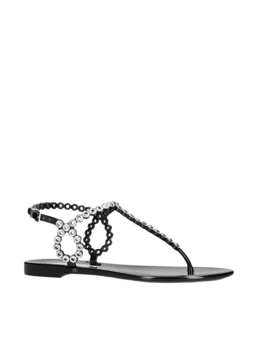 Aquazzura Almost Bare Crystal Jelly Sand