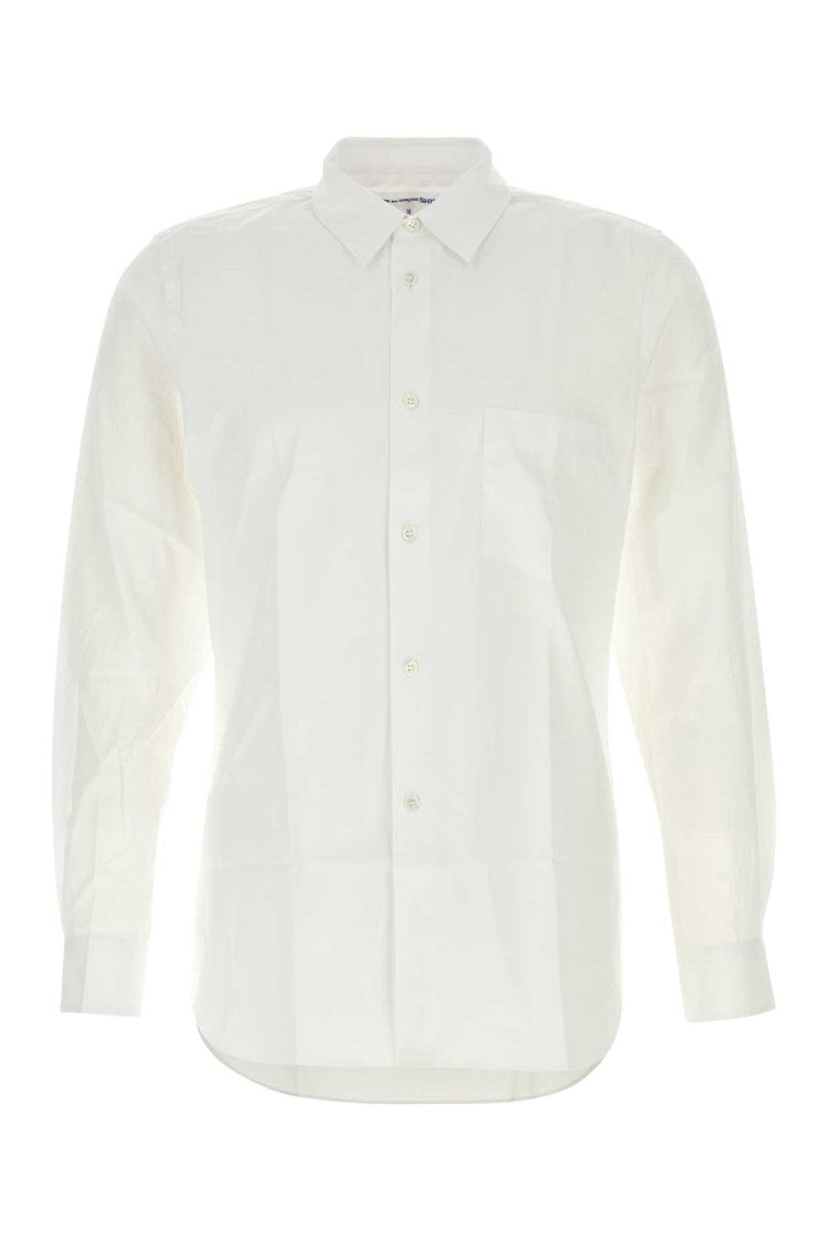 Comme Des Garçons White Poplin Shirt