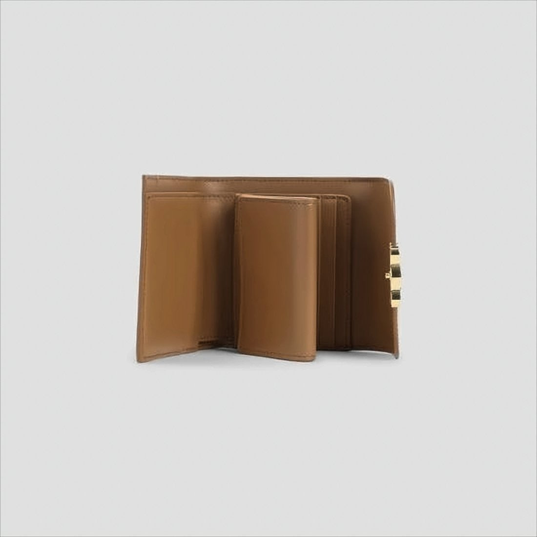 Celine Compact Brown Calf Leather Celine Wallet