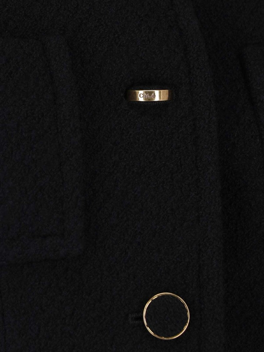 Chloé Tailored Cropped Jacket With Structured Collar