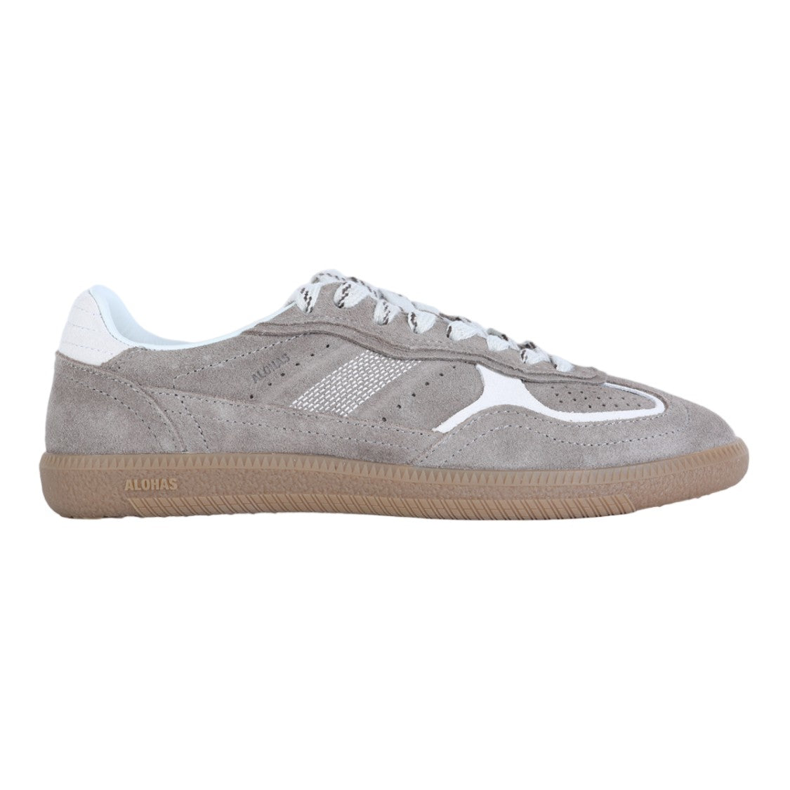 Alohas Low-Top Suede Sneakers With Gum Rubber Sole