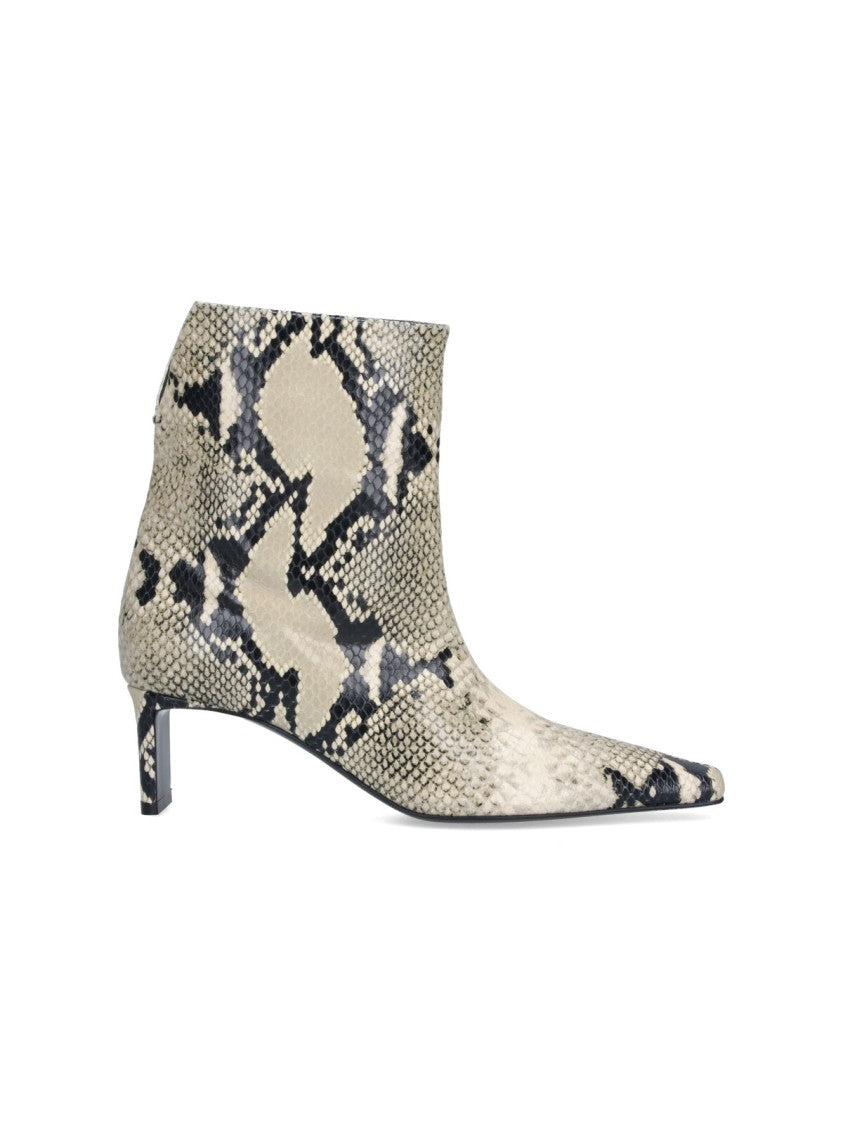 Khaite "Arizona 55" Ankle Boots – Beige