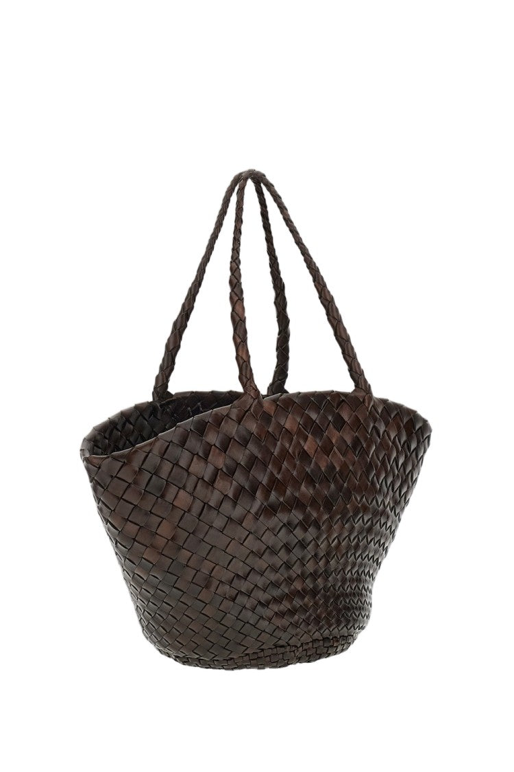 Dragon Diffusion Hand-Woven Leather Trapezoidal Basket Bag