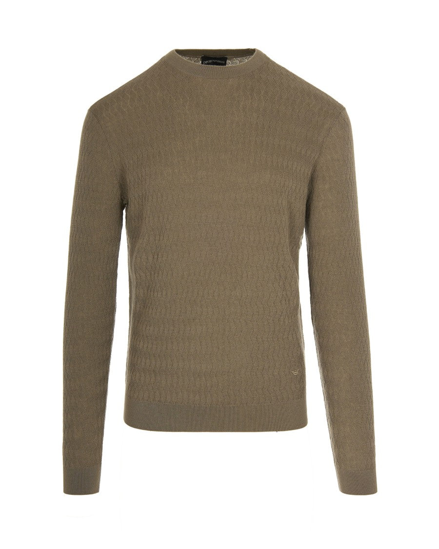 Emporio Armani Virgin Wool Sweater – Brown