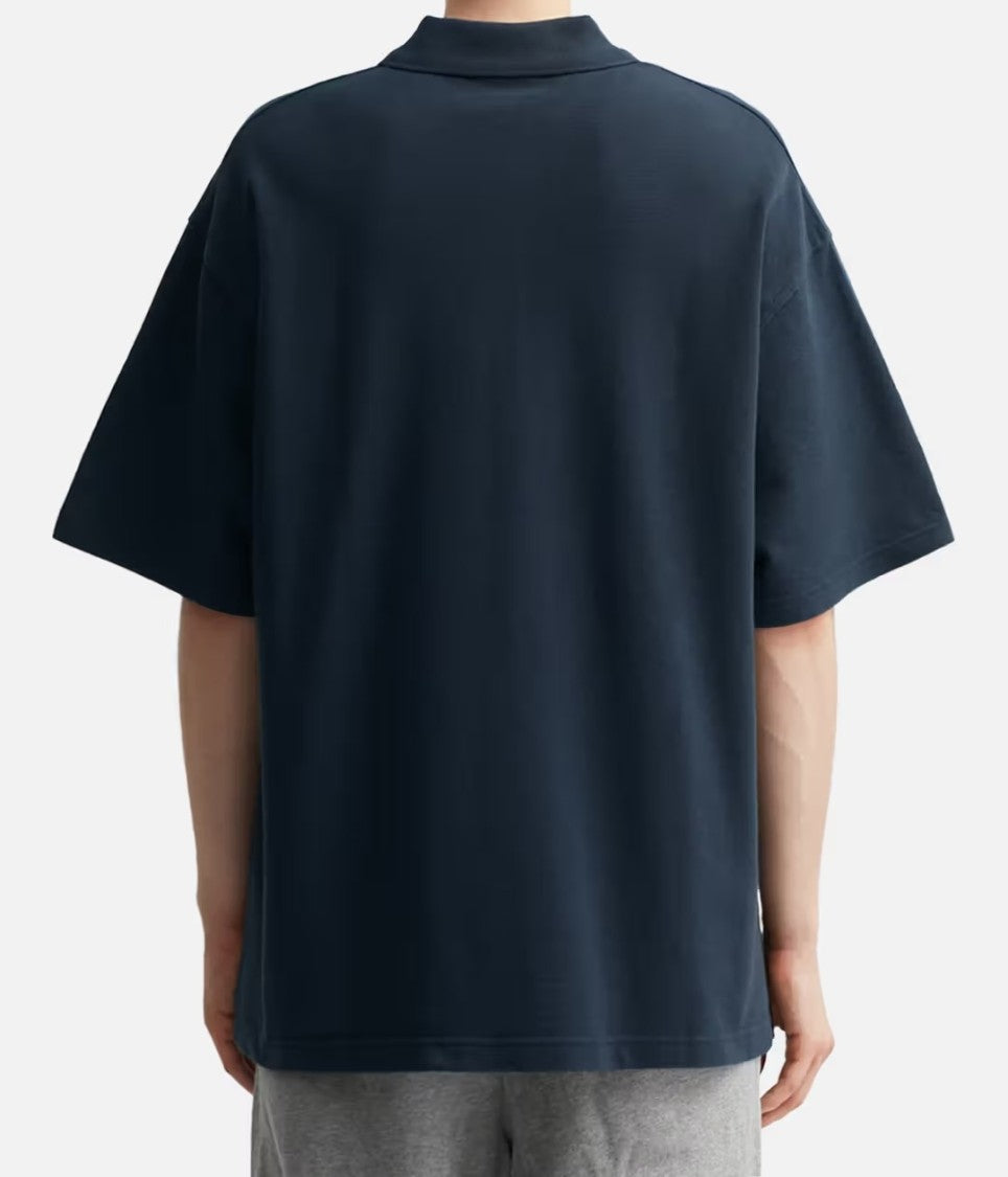 Maison Kitsuné Short-Sleeve Cotton Polo Shirt With Embroidered Logo