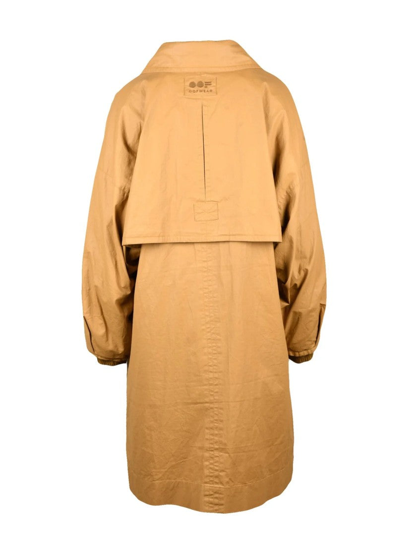Oof Beige Cotton Waterproof Coat