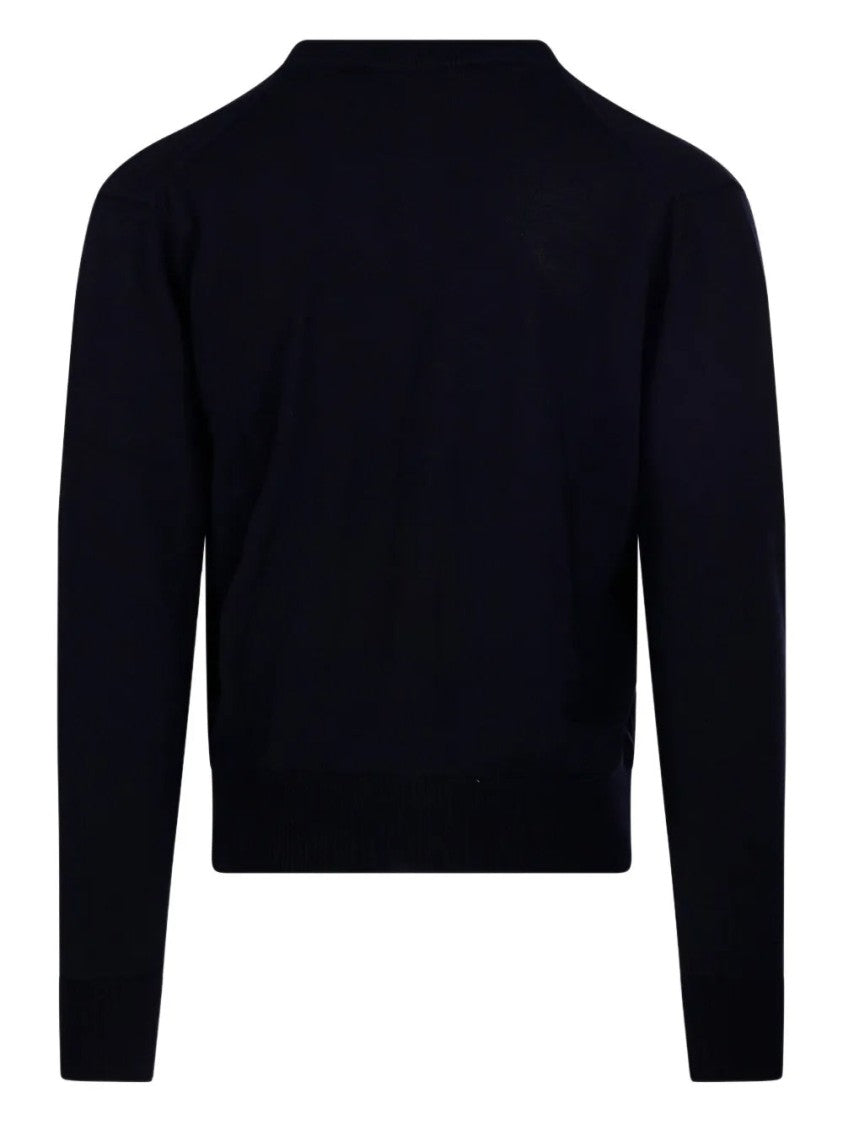 Ami Classic V-Neck Cardigan With Button-Down Front