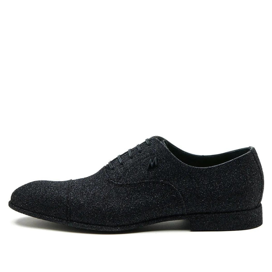 Mimanera Black Hollywood Black Glitter Leather Shoes