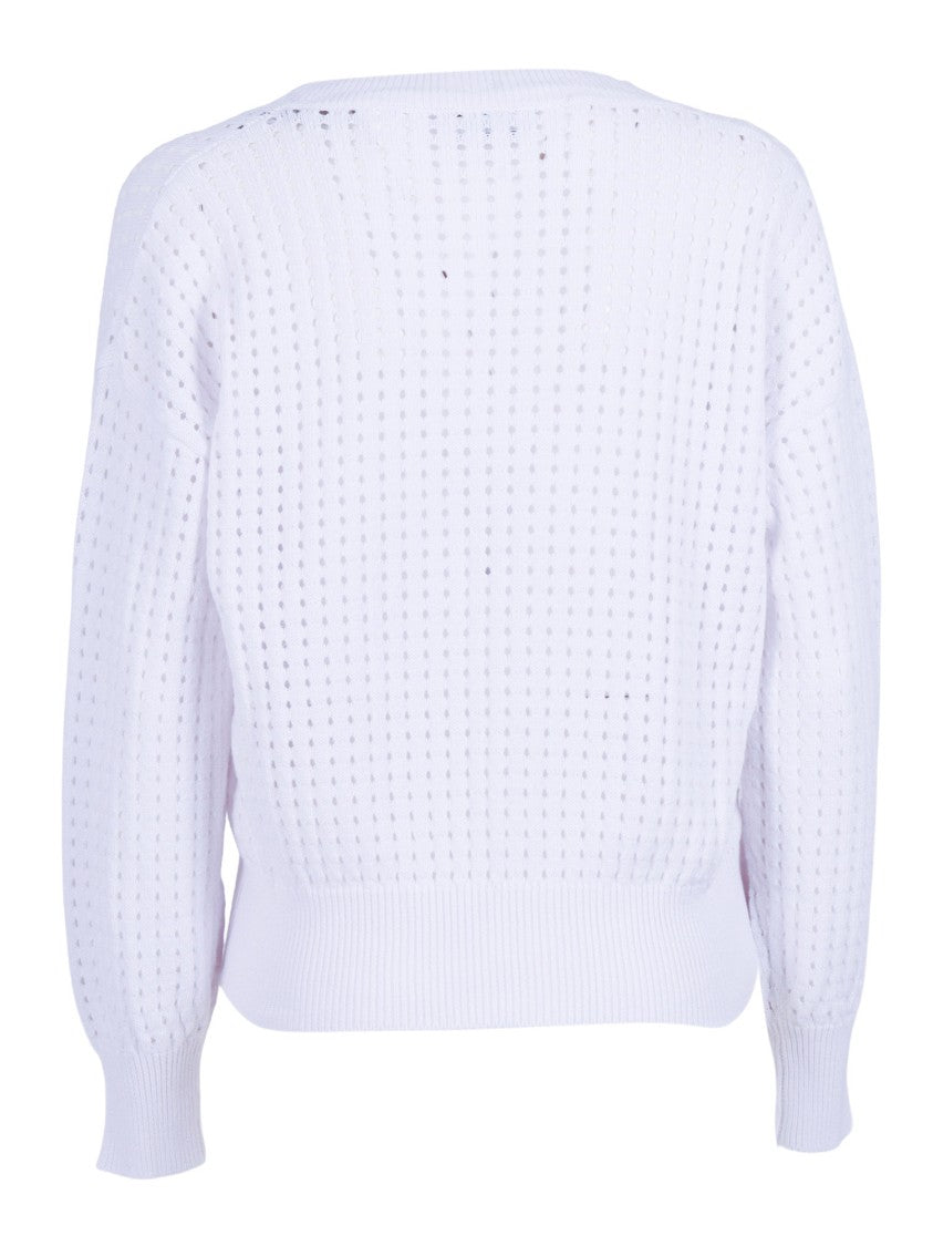 Kangra Cashmere Long Sleeve Open Knit Pulleneck Sweater