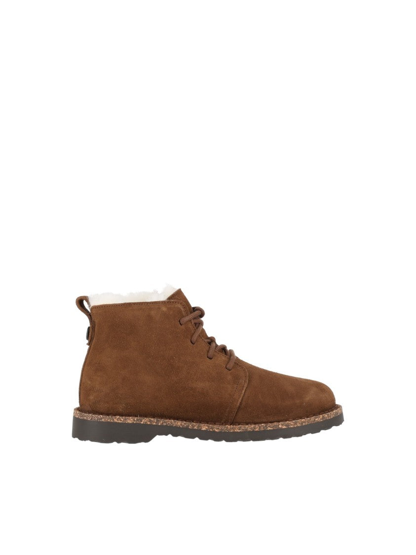 Birkenstock Dark Tea Uppsala Mid Shearling Suede Boots