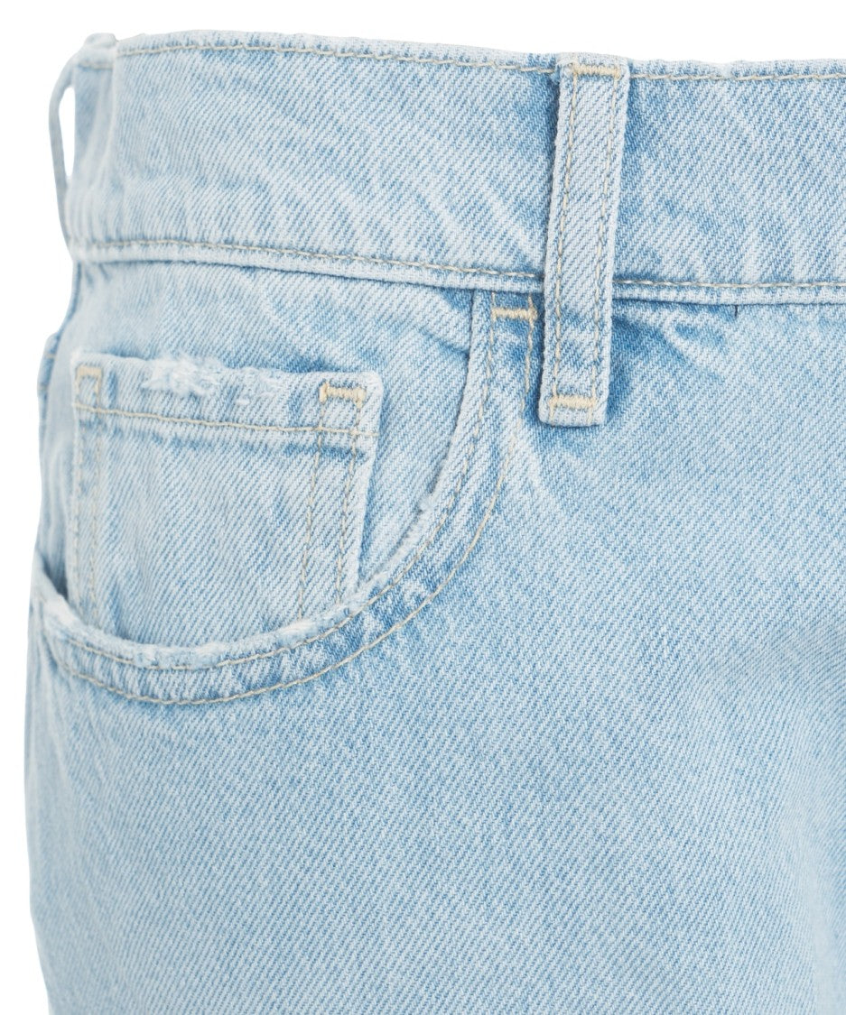 Cycle Wide Leg 'Mila' Jeans With Distressed Accents