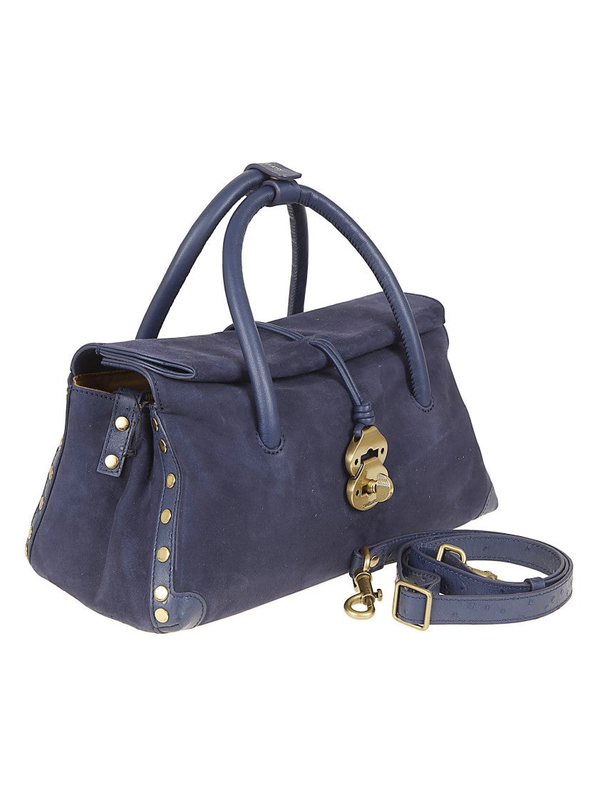 Zanellato Zashmere Leather Dotta S Handbag With Adjustable Strap