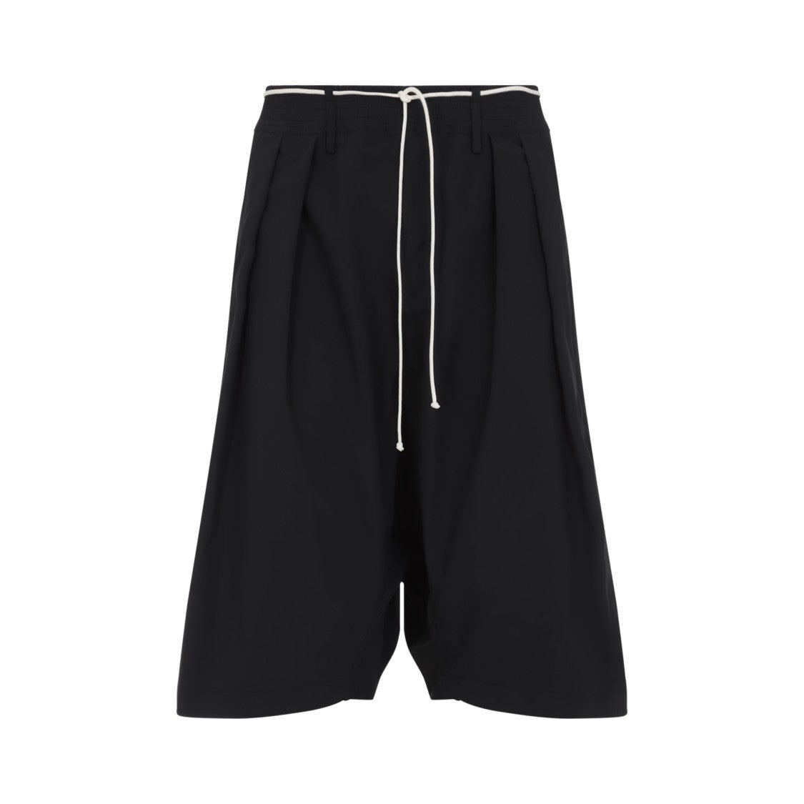 Mordecai Loose Short Black Polyester Pants
