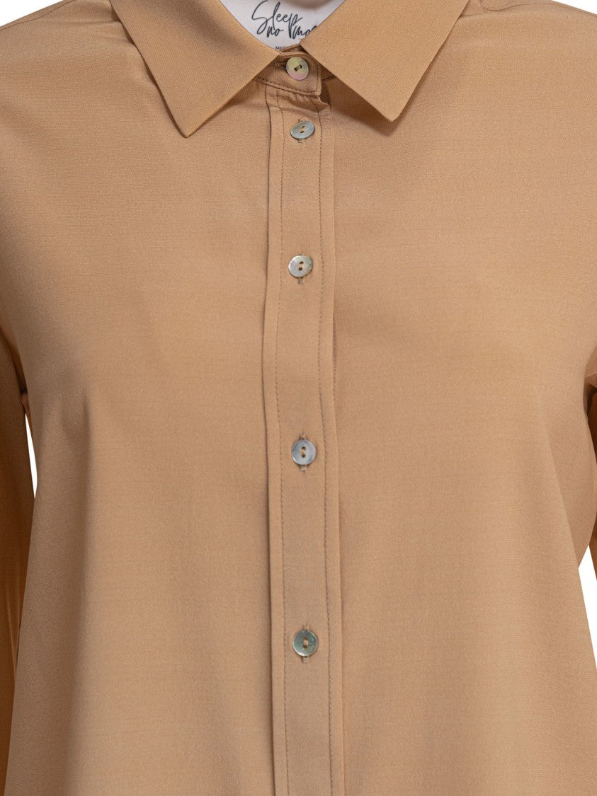 Sleep No More Silk-Elastane Blend Shirt With Classic Collar