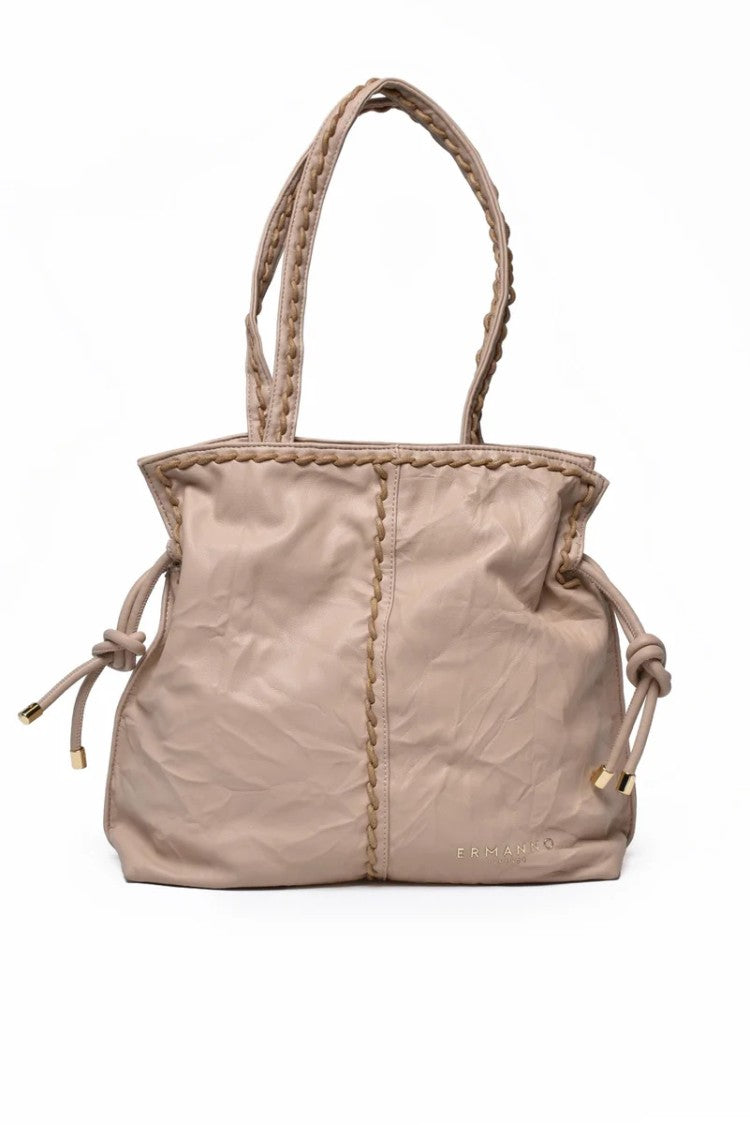 Ermanno Firenze Tanisha Tote Bag Medium - Beige