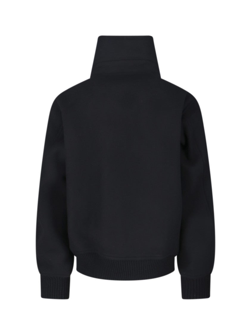 Rick Owens Structured Black Jacket With Minimalist Design