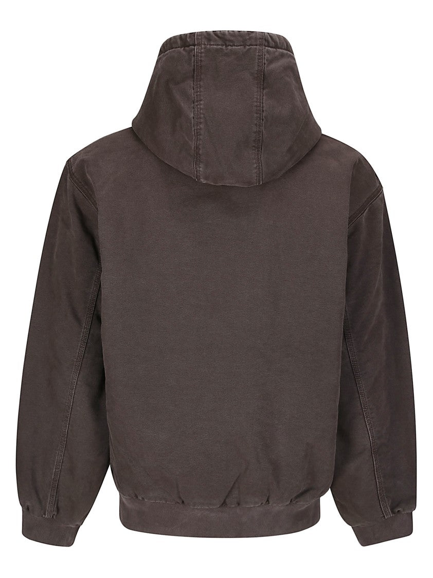 Carhartt Wip Padded Hooded Jacket With Drawstring And Zipper Closure