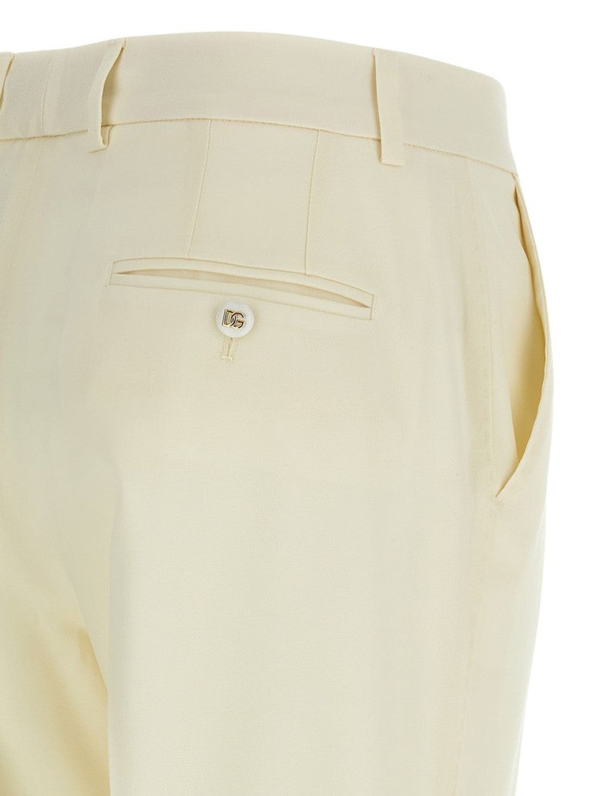 Dolce & Gabbana High-Waisted Tailored Trousers With Button Details