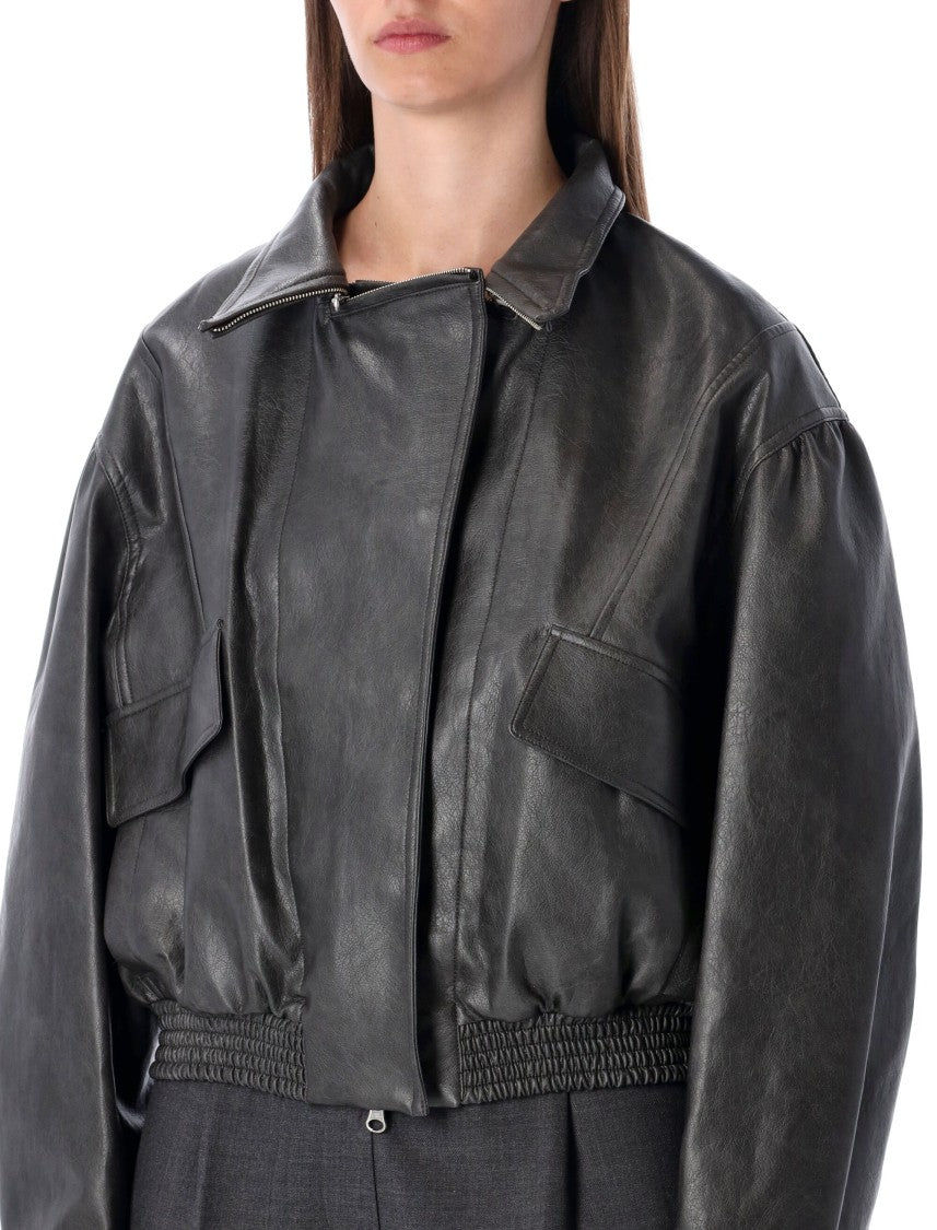 Low Classic Eco Leather Bomber Jacket