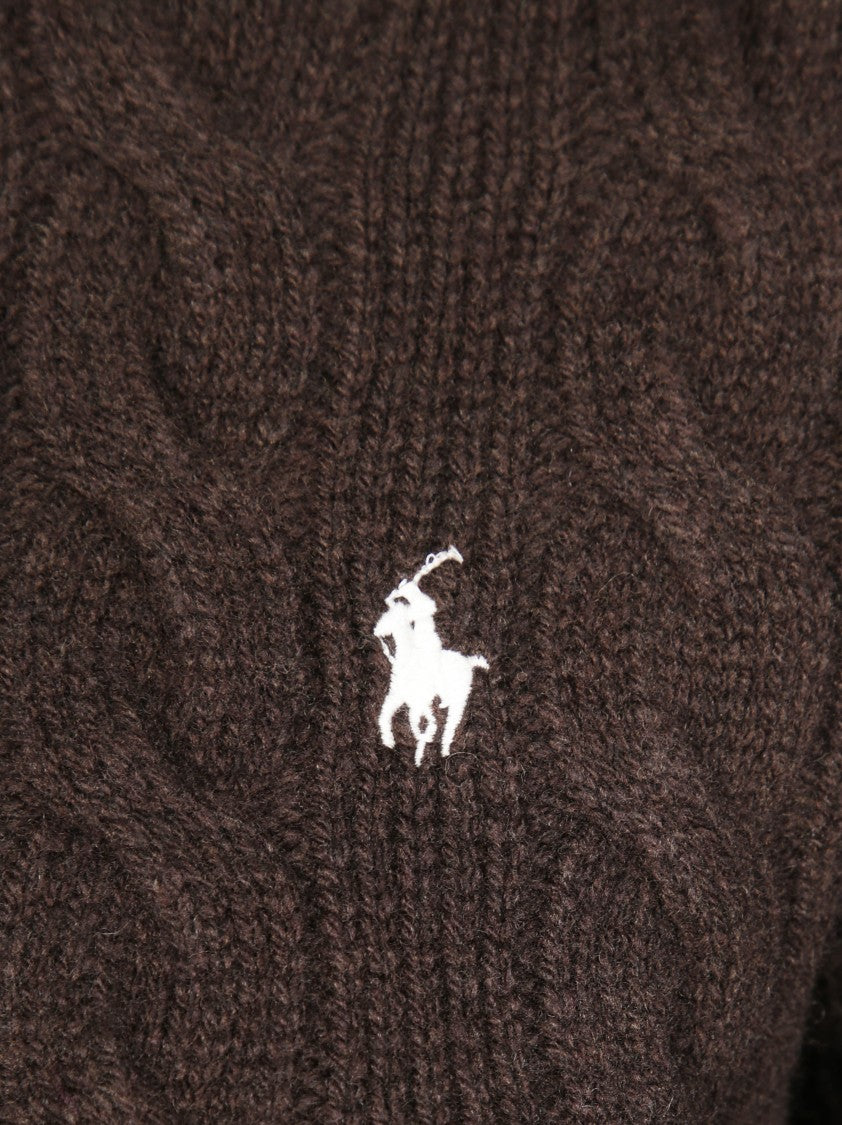 Polo Ralph Lauren Cable Knit Cardigan With Button Front