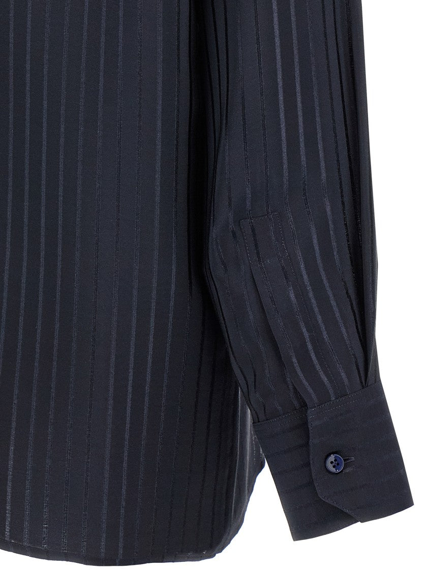 Saint Laurent Silk Striped Shirt