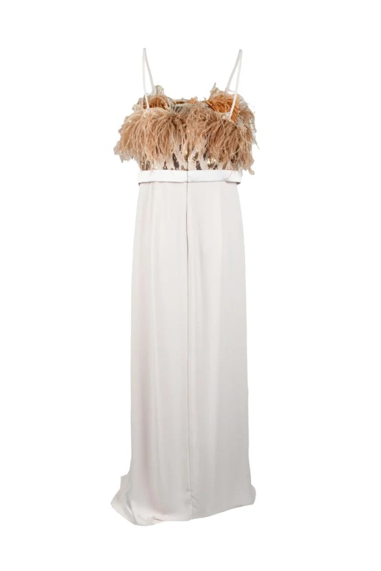 Nefertari Floor-Length Dress With Leopard Print Bodice