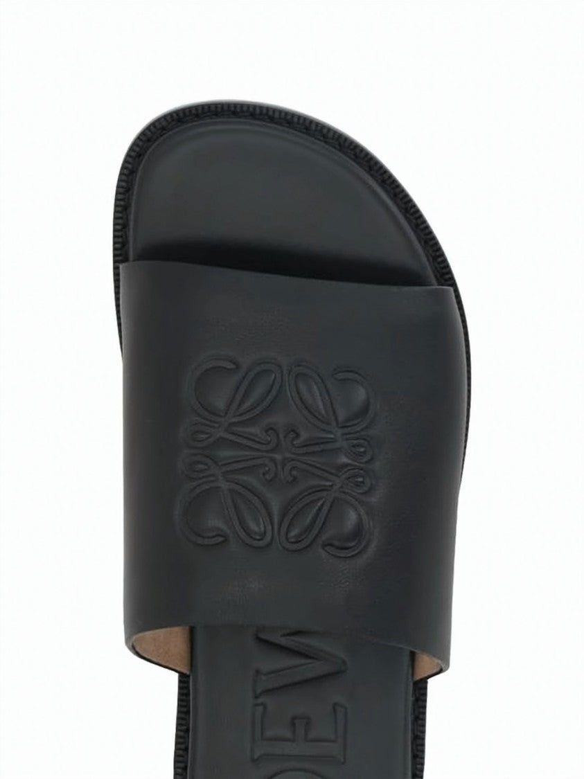 Loewe Minimalist Smooth Leather Slide Sandal