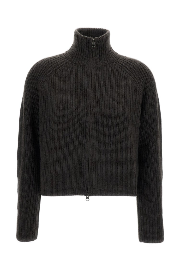 Lisa Yang Green Sadie Heavy-Knit Cashmere Cardigan