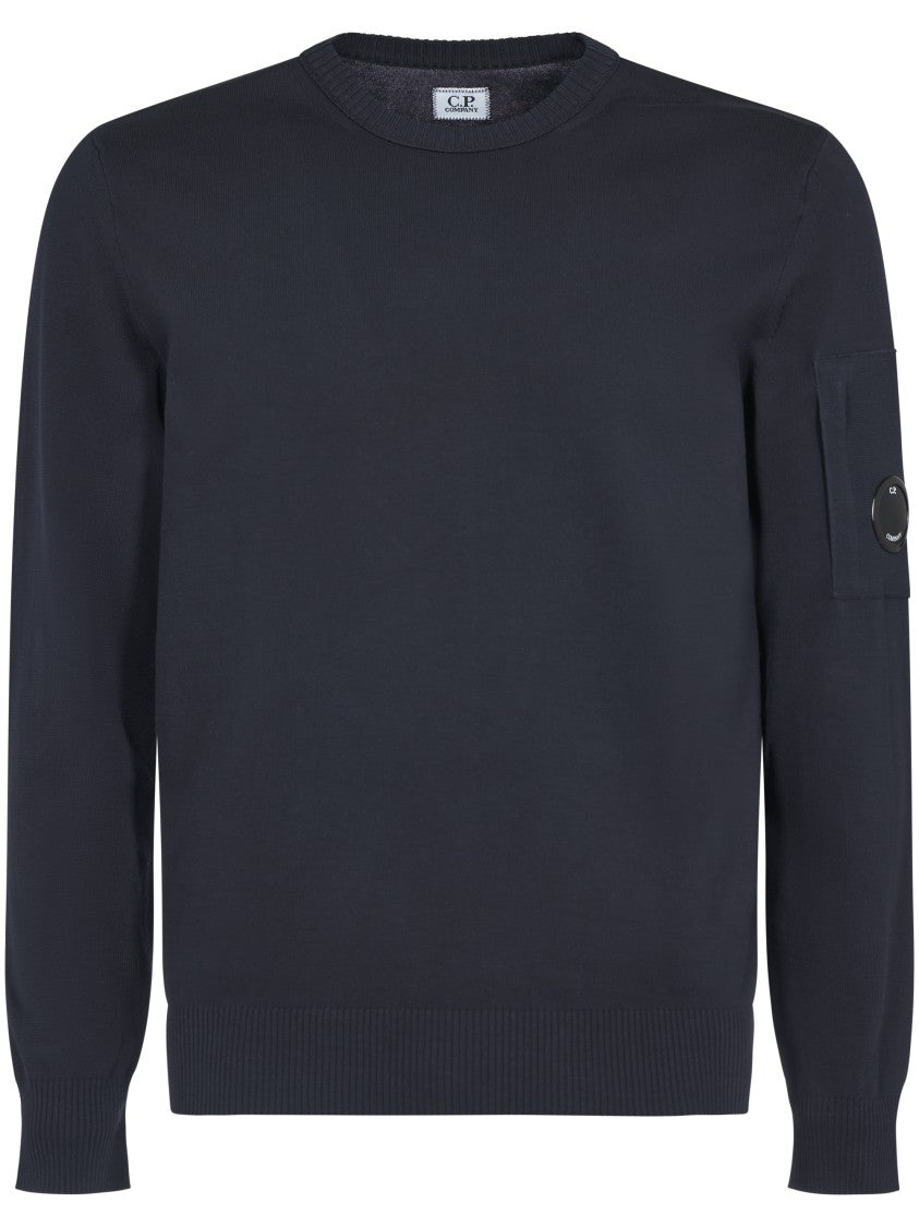 C.P. Company Cotton Crepe Crew Neck Lens Knit
