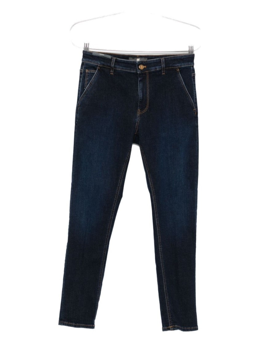 Pt Torino Tailored Blue Denim Jeans With Five-Pocket Design