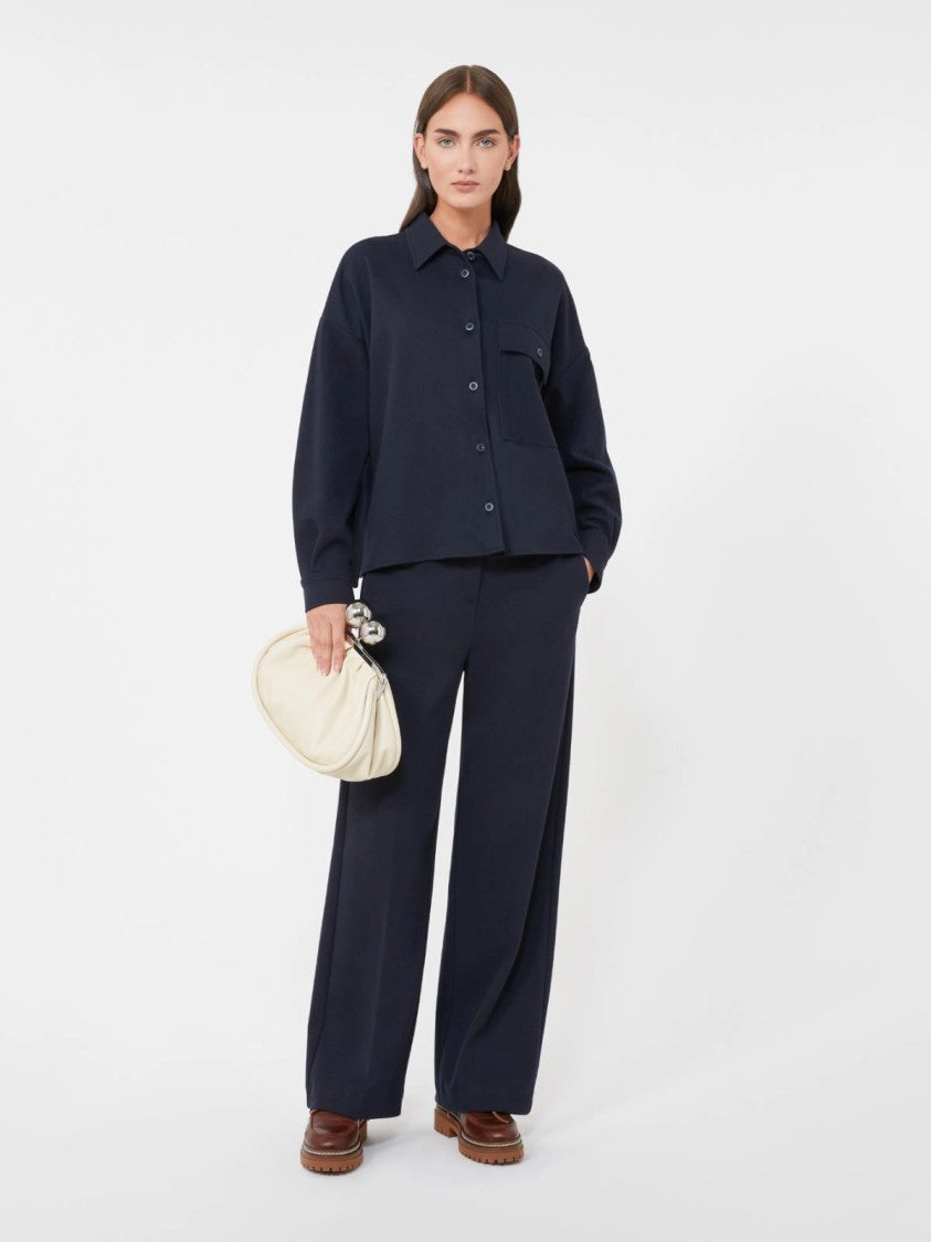 Max Mara Soft-Structured Ivory Clutch Bag