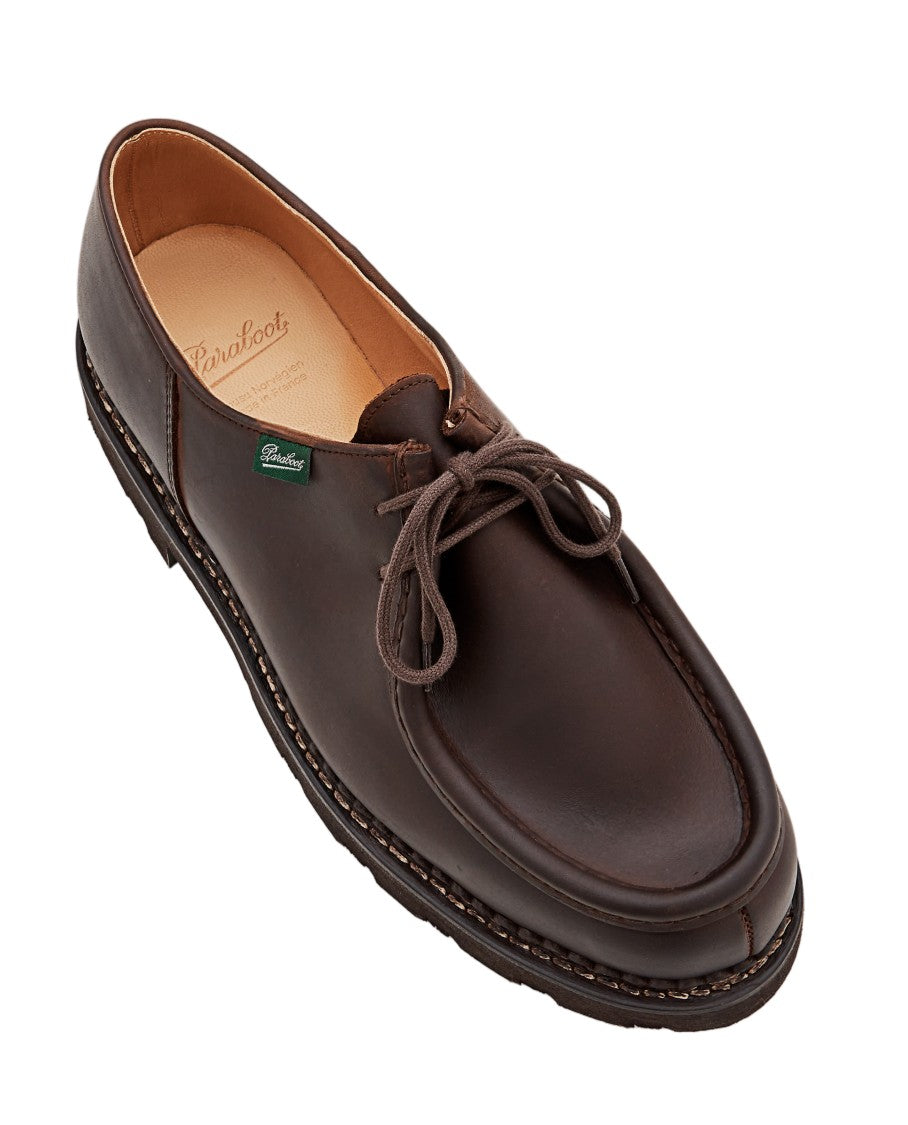 Paraboot Brown Michael Norwegian-Welted Leather Loafers