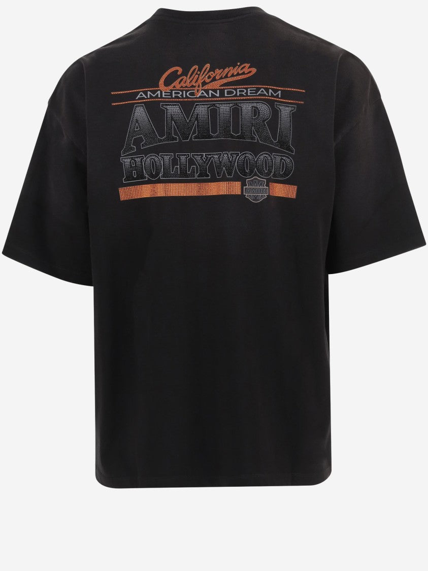 Amiri Classic Crew Neck Cotton T-Shirt With Logo Accents
