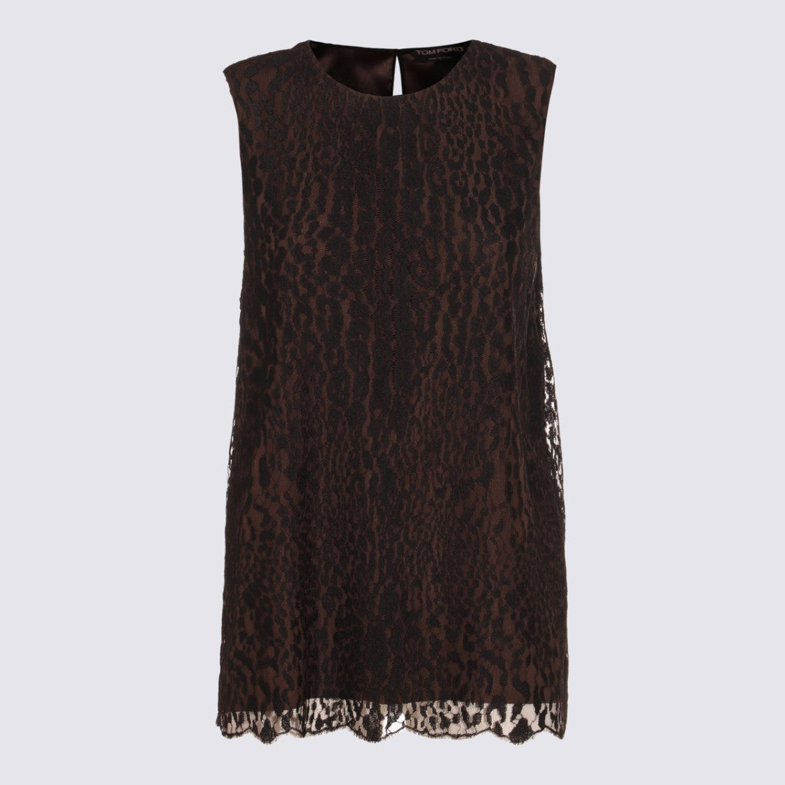 Tom Ford Black And Brown Top