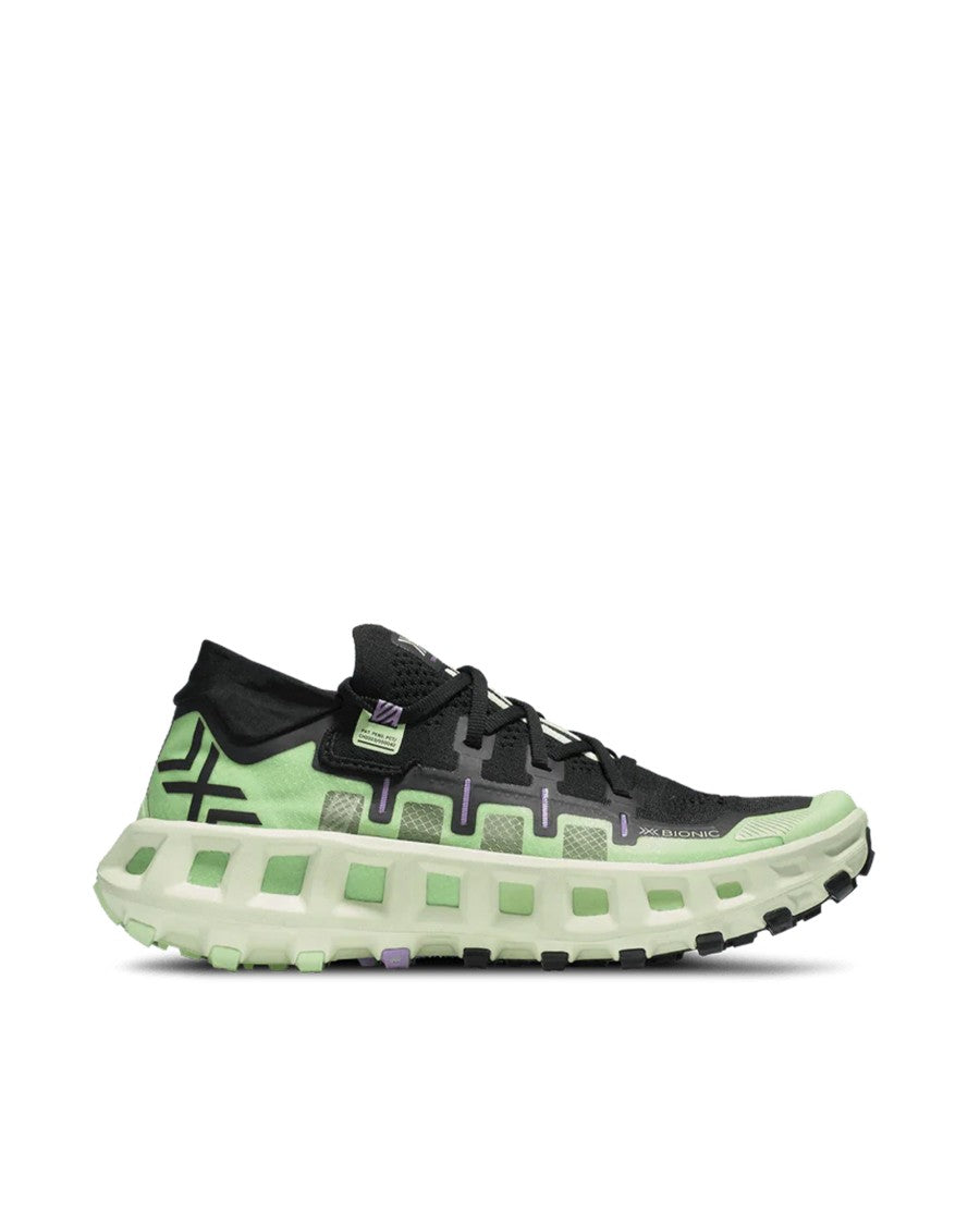 X-Bionic High-Performance White And Black Sneakers With Speedframe Pro Construction
